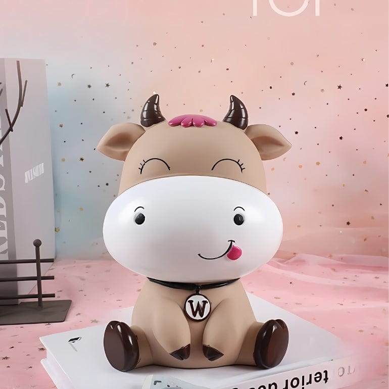 Tirelire Vache Dessin Animé – Parfaite pour Cadeau d'Anniversaire 